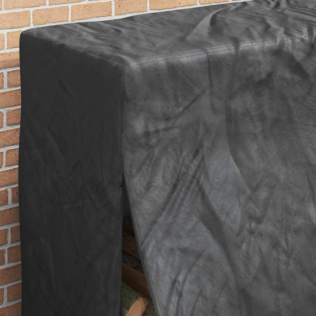 Brændestabelafdækning 61 x 122 x 106 cm 210D Oxford Stof Sort