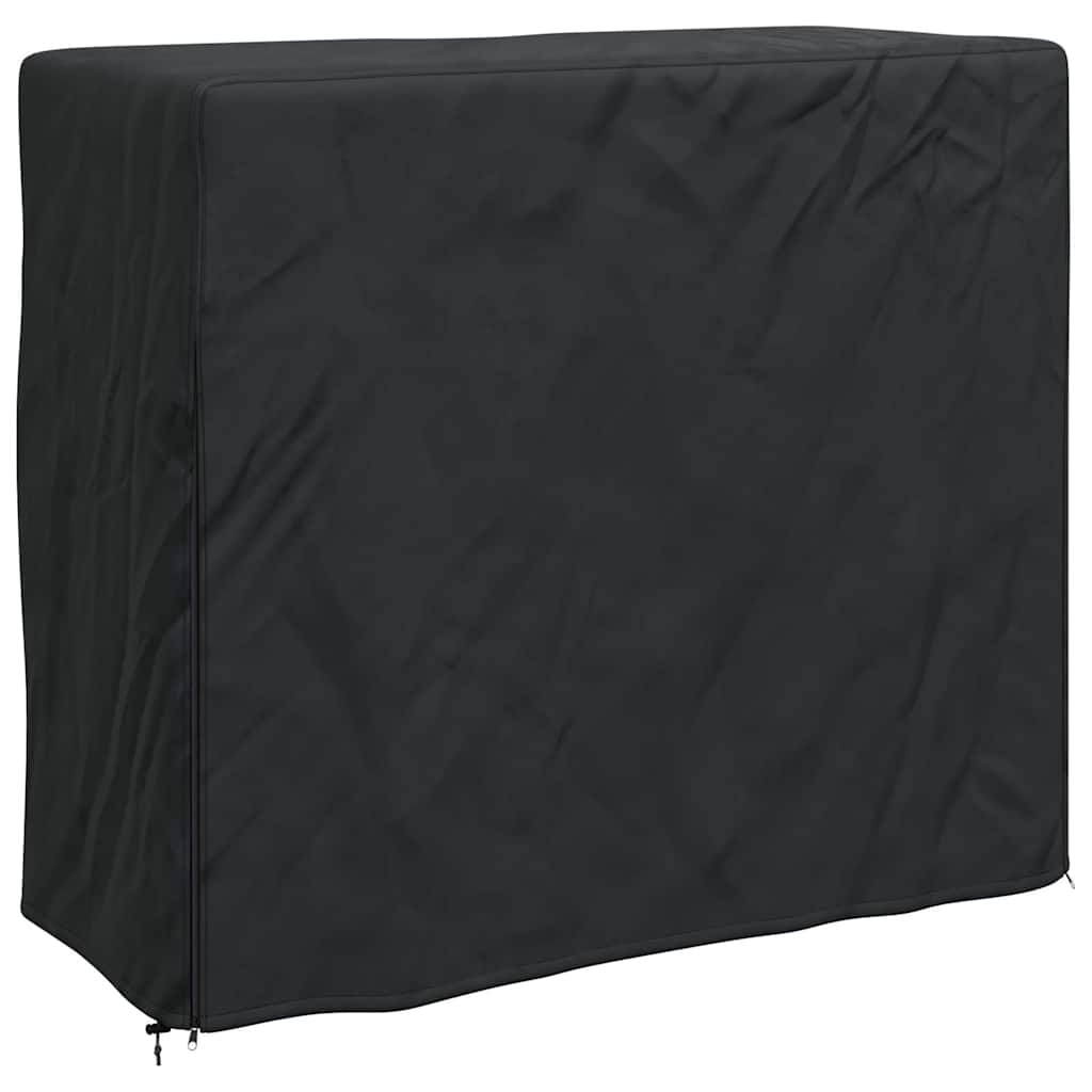 Brændestabelafdækning 61 x 122 x 106 cm 210D Oxford Stof Sort
