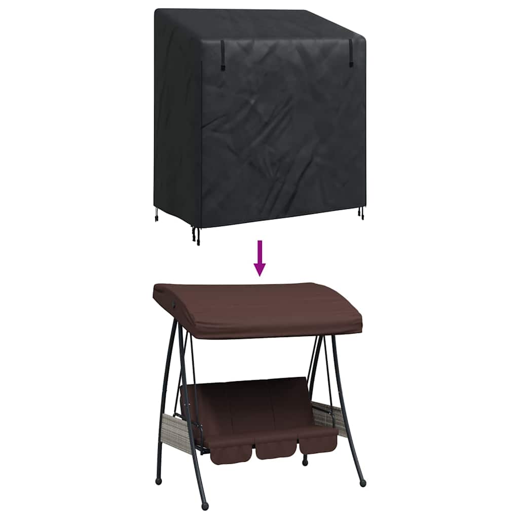 Overtræk til udendørs gynge 155 x 95 x 165 cm 600D Oxford Stof