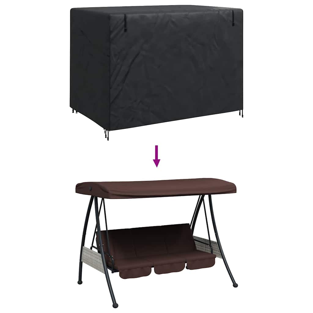 Overtræk til udendørs gynge 220 x 150 x 150 cm 420D Oxford Stof