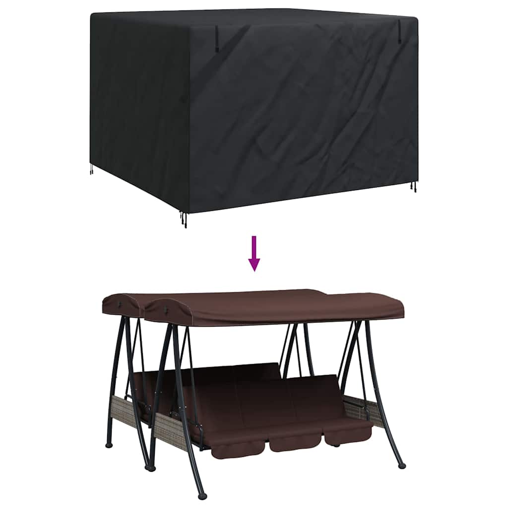 Overtræk til udendørs gynge 250 x 250 x 160 cm 420D Oxford Stof