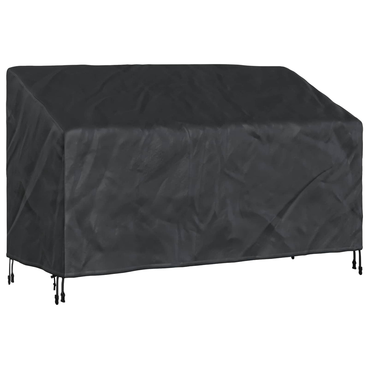 Havebænkkappe Sort 165 x 70 x 65 / 94 cm 210D Oxford Stof