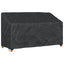 Havebænkkappe Sort 165 x 70 x 65 / 94 cm 210D Oxford Stof