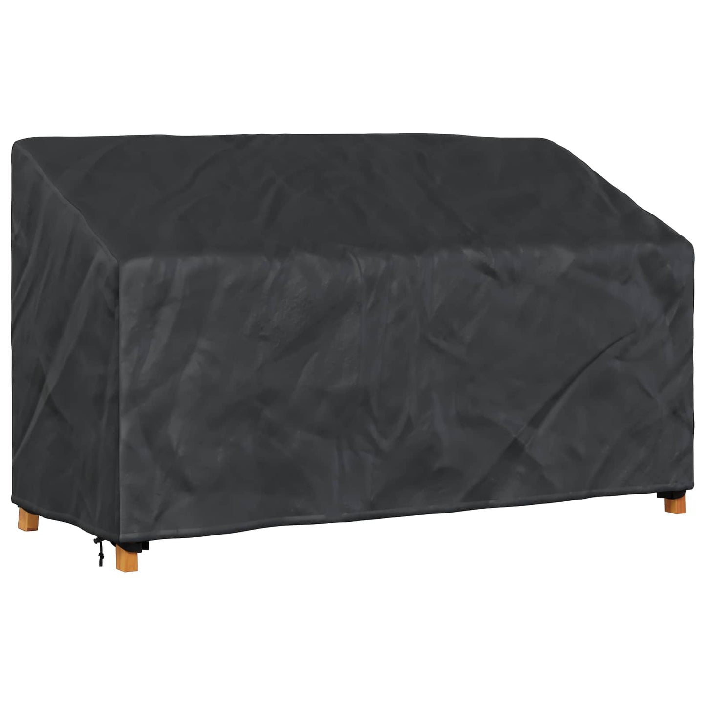 Havebænkkappe Sort 165 x 70 x 65 / 94 cm 210D Oxford Stof