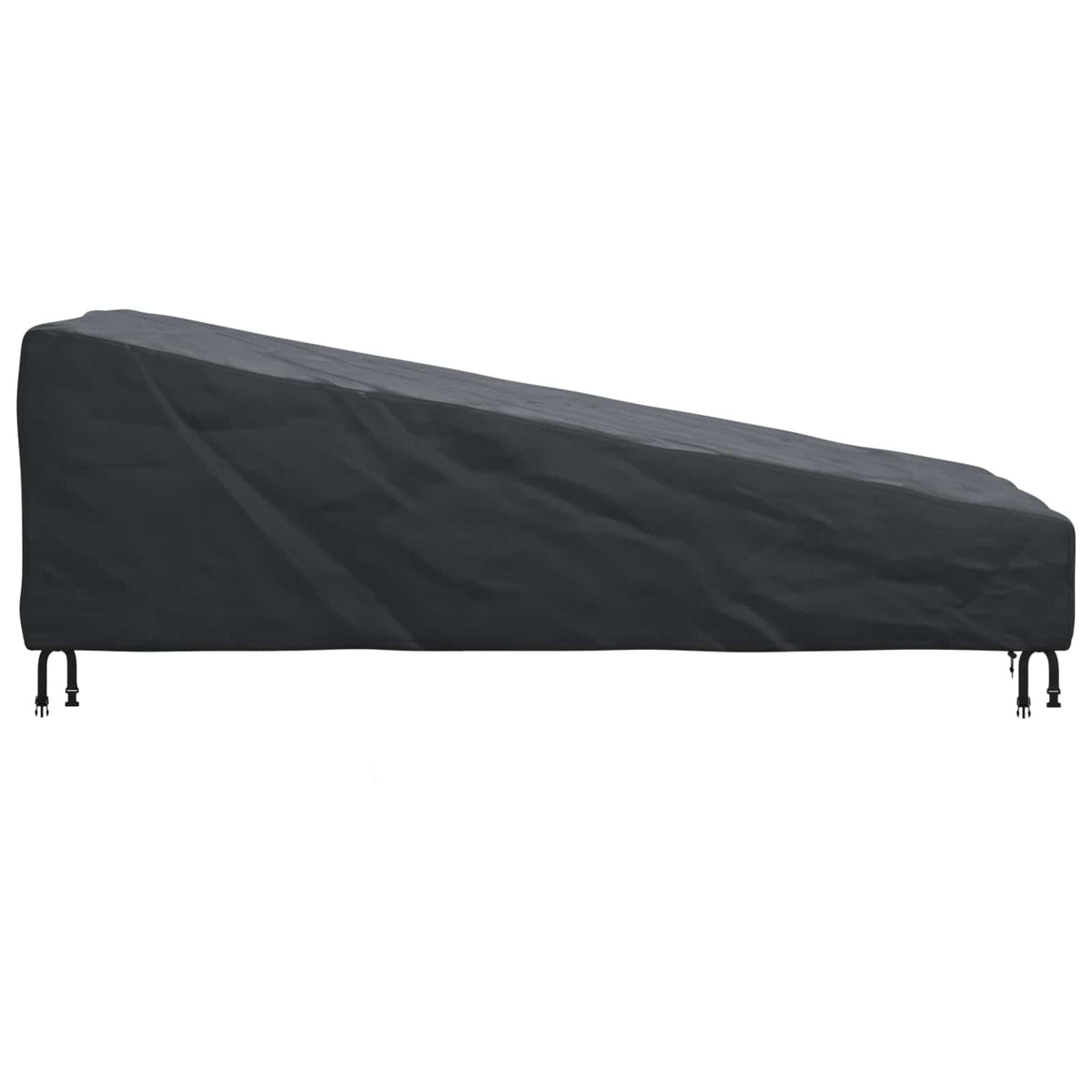 Udendørs møbelovertræk 203 x 81 x 63 cm 420D Oxford stof Sort