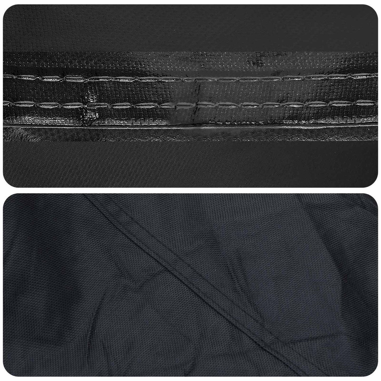 Udendørs møbelovertræk 203 x 81 x 63 cm 600D Oxford Stof Sort