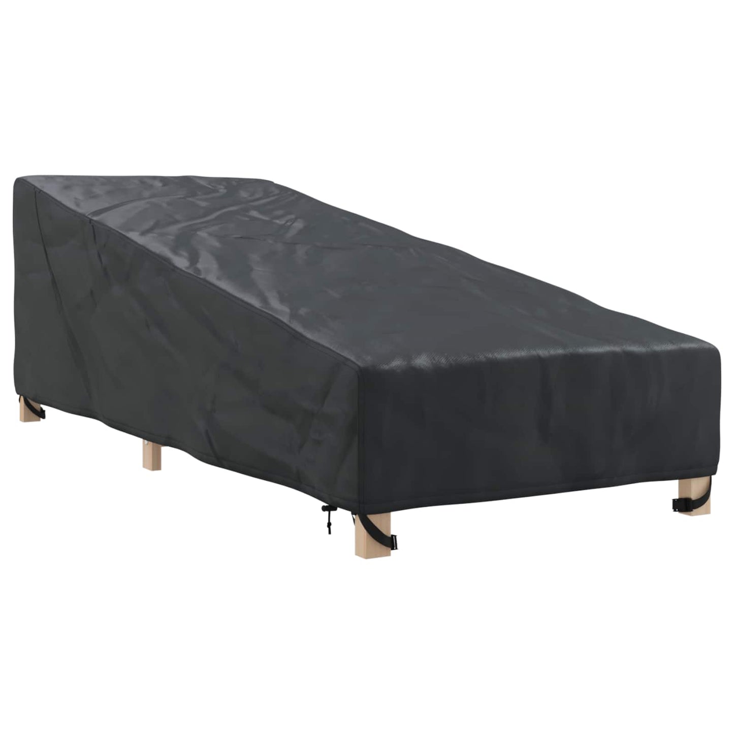 Udendørs møbelovertræk 210 x 80 x 75 cm 420D Oxford stof Sort