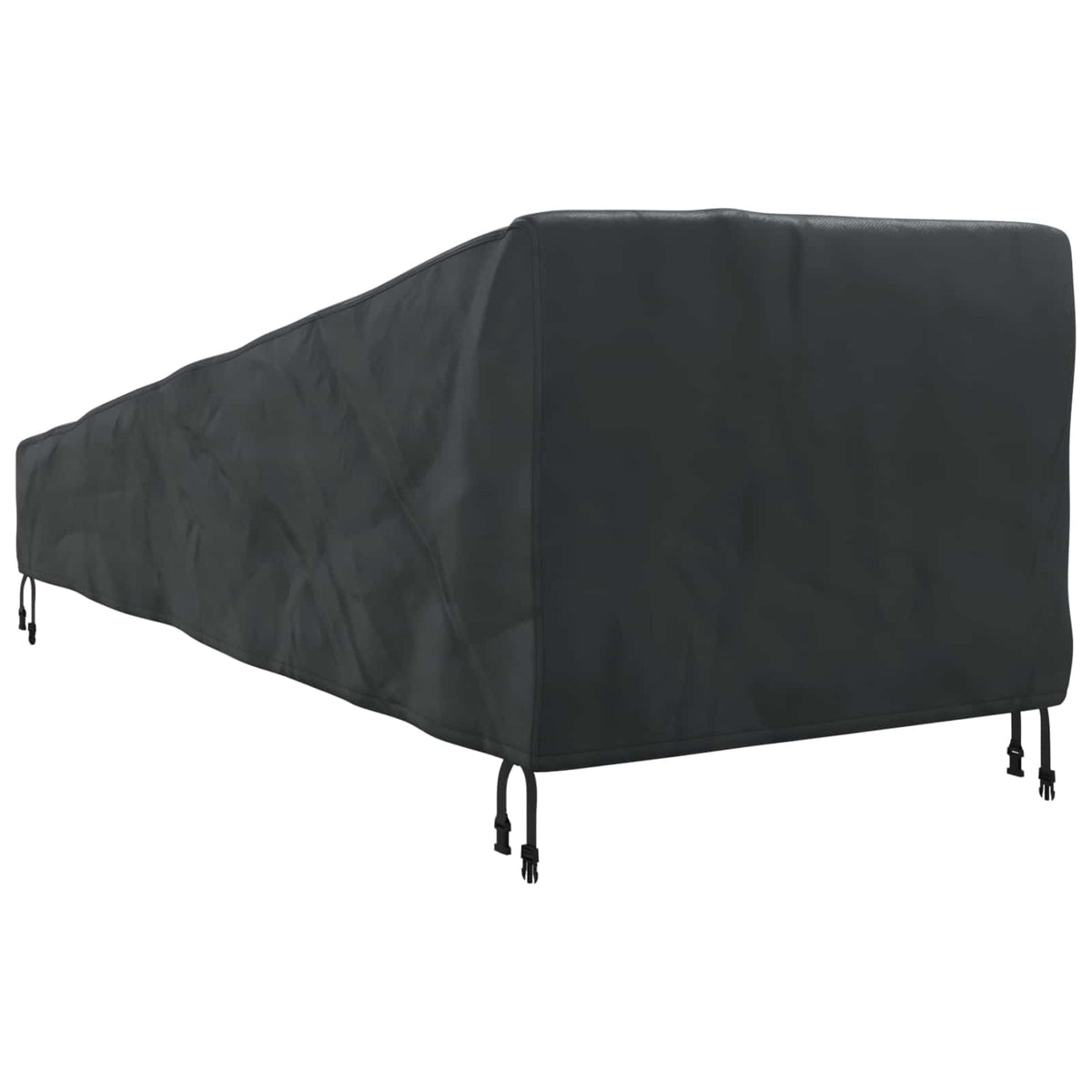 Udendørs møbelovertræk 210 x 80 x 75 cm 600D Oxford Stof Sort