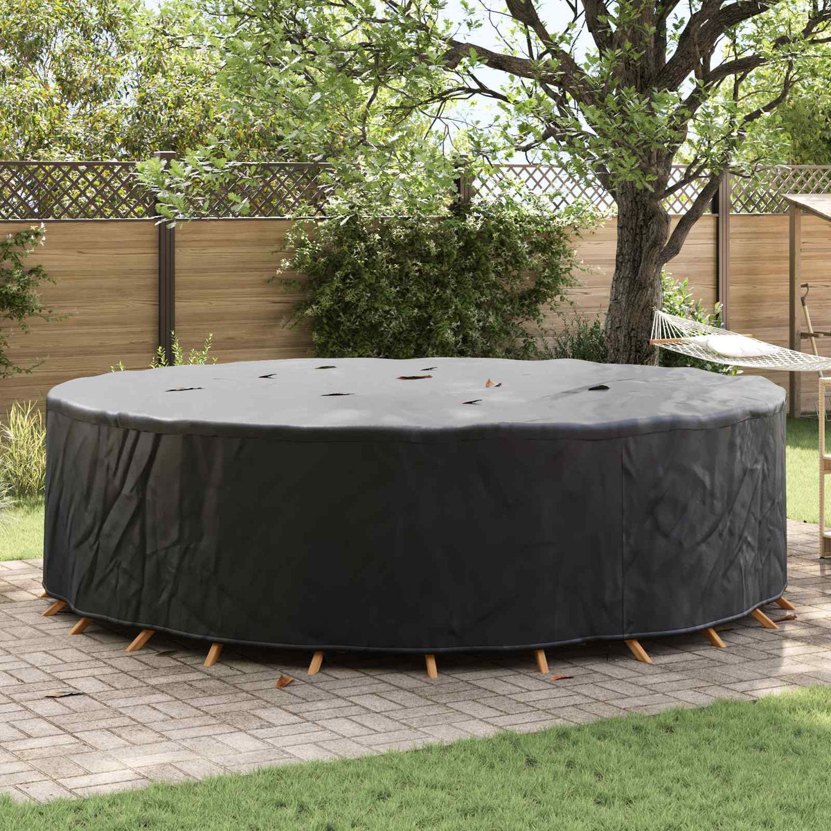 Møbelbetræk 320 x 320 x 105 cm 420D Oxford Stof Rund Vandtæt