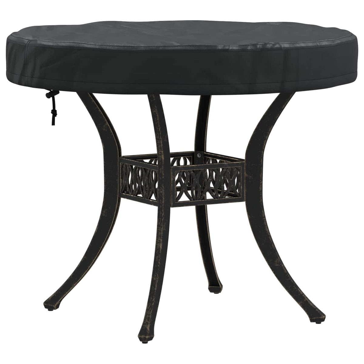 Udendørs Borddække 72 x 72 x 10 cm 210D Oxford Stof Rund Sort
