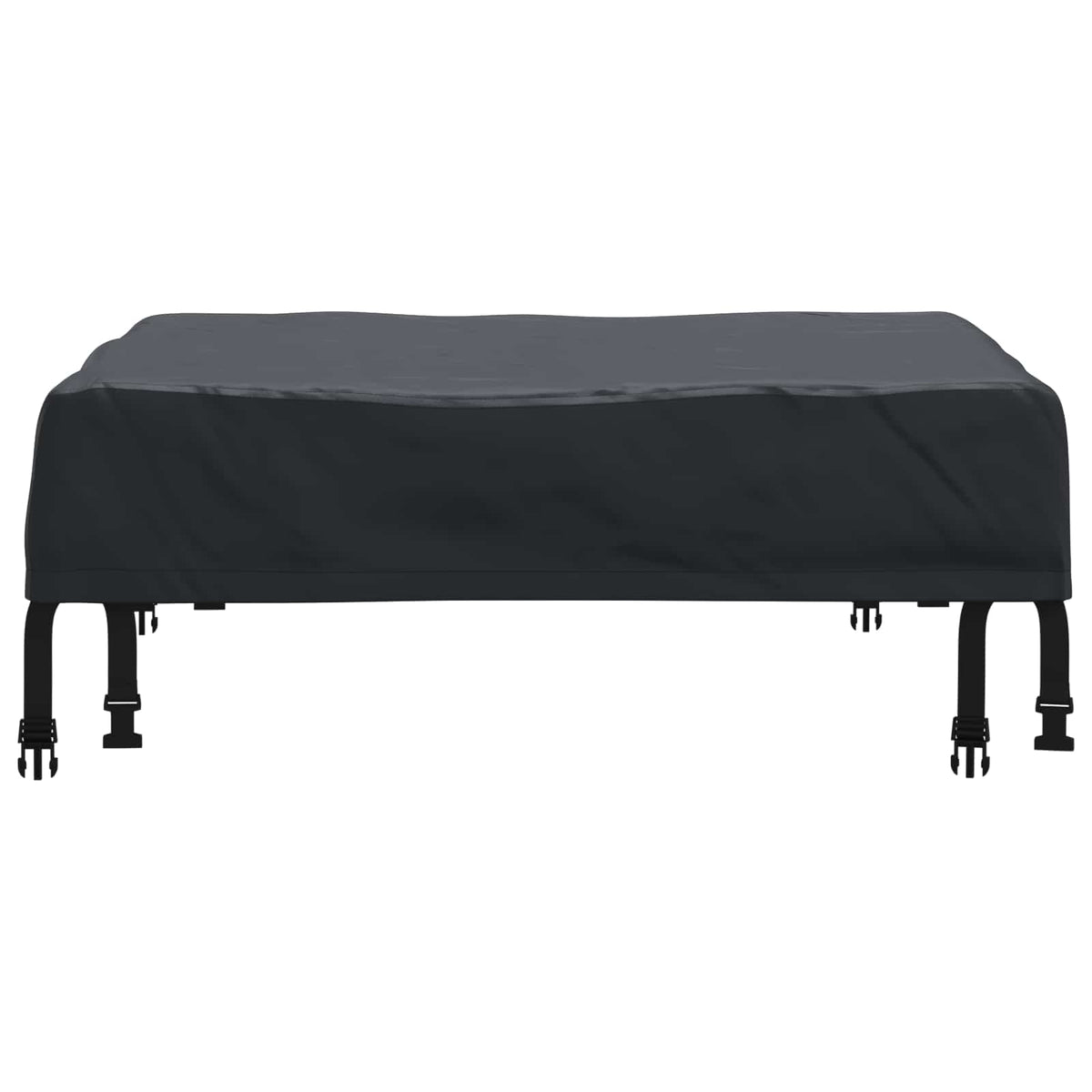 Borddække 62 x 62 x 15 cm Firkantet Vandtæt Sort