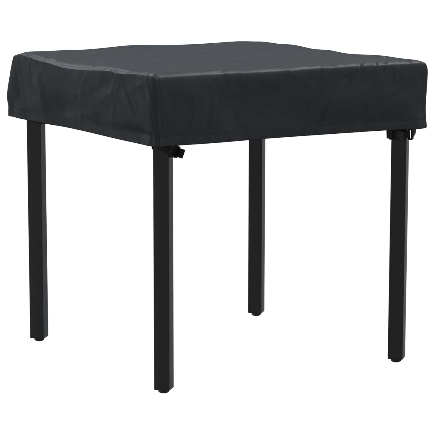 Borddække 82 x 82 x 15 cm Firkantet Vandtæt Sort