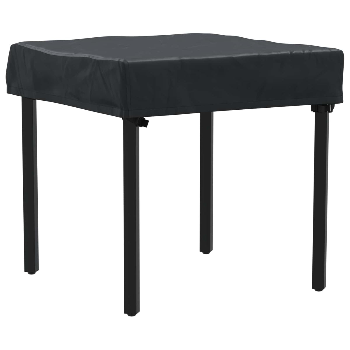 Borddække 82 x 82 x 15 cm Firkantet Vandtæt Sort