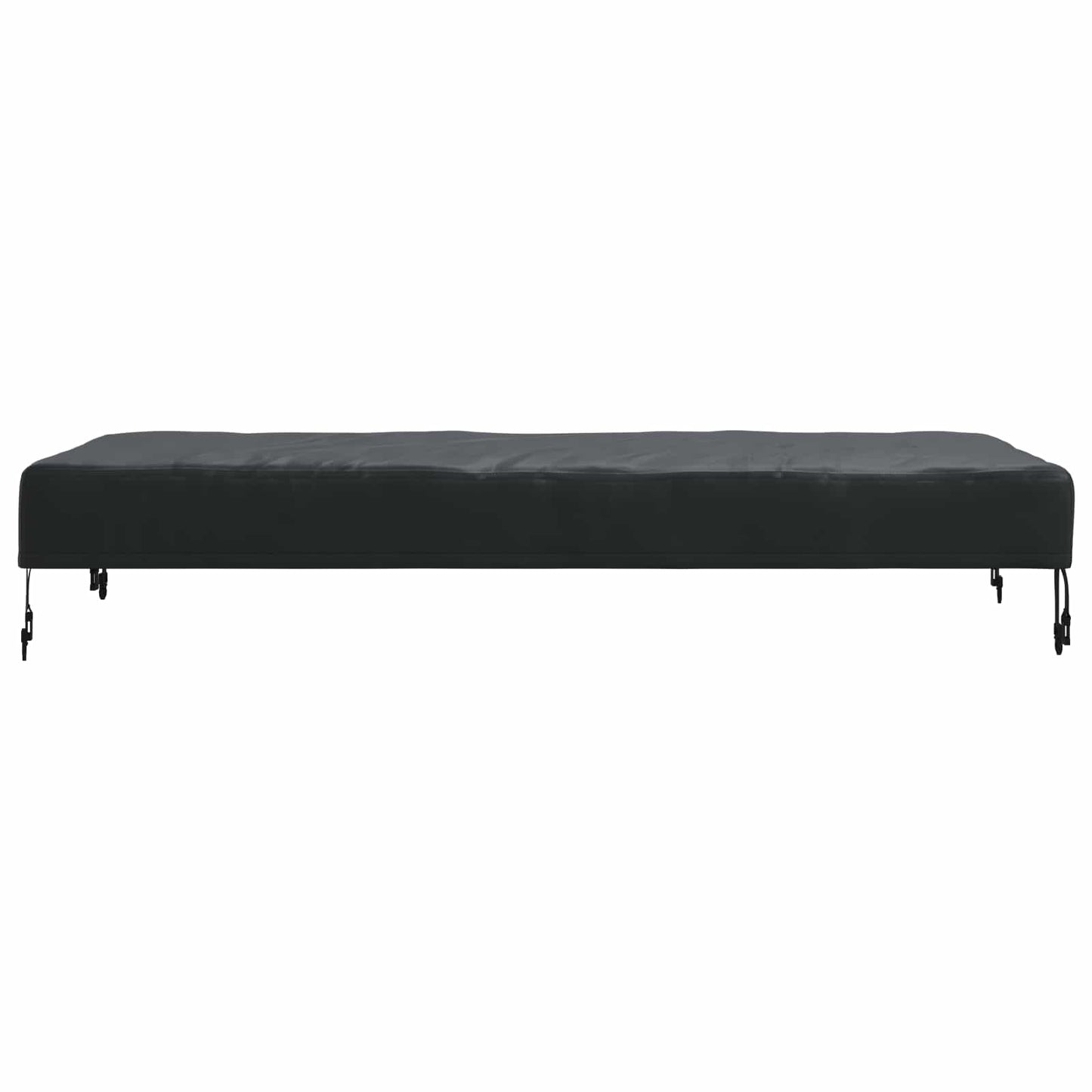 Borddække 142 x 82 x 15 cm Stof Rektangulær Vandtæt Sort