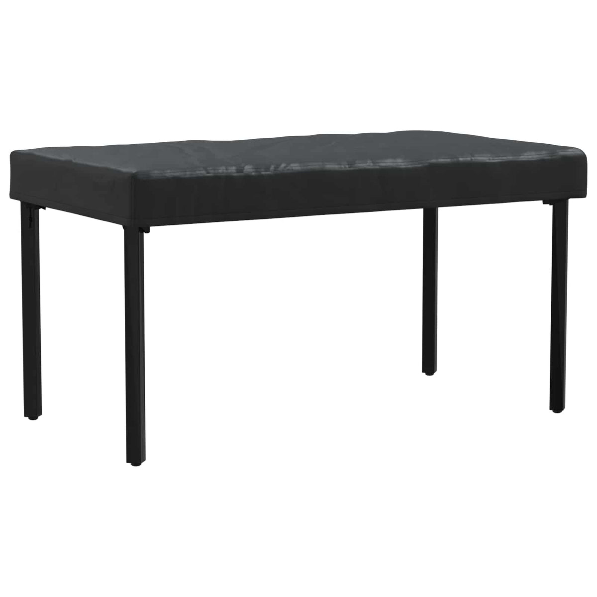 Borddække 142 x 82 x 15 cm Stof Rektangulær Vandtæt Sort