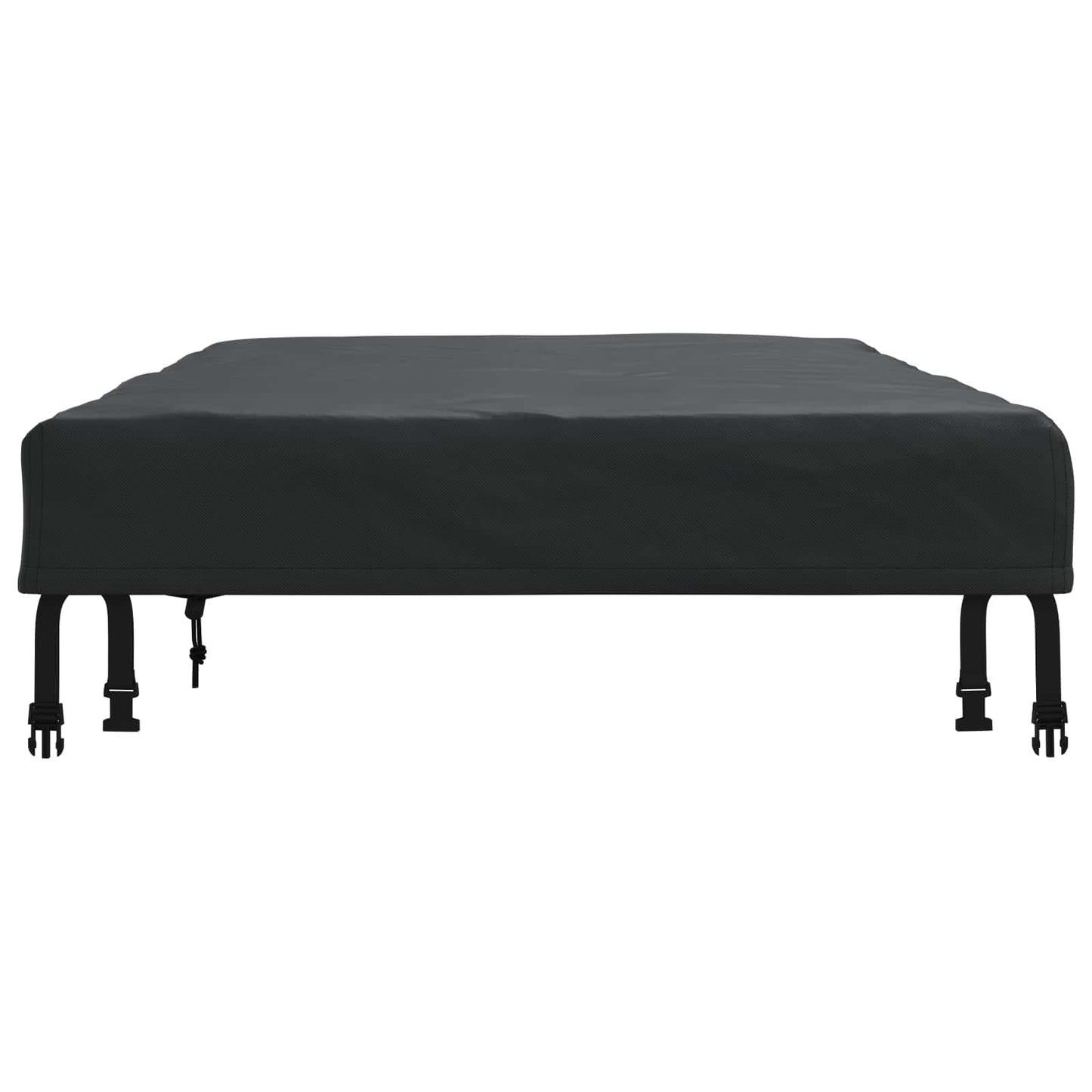 Borddække 142 x 82 x 15 cm Stof Rektangulær Vandtæt Sort