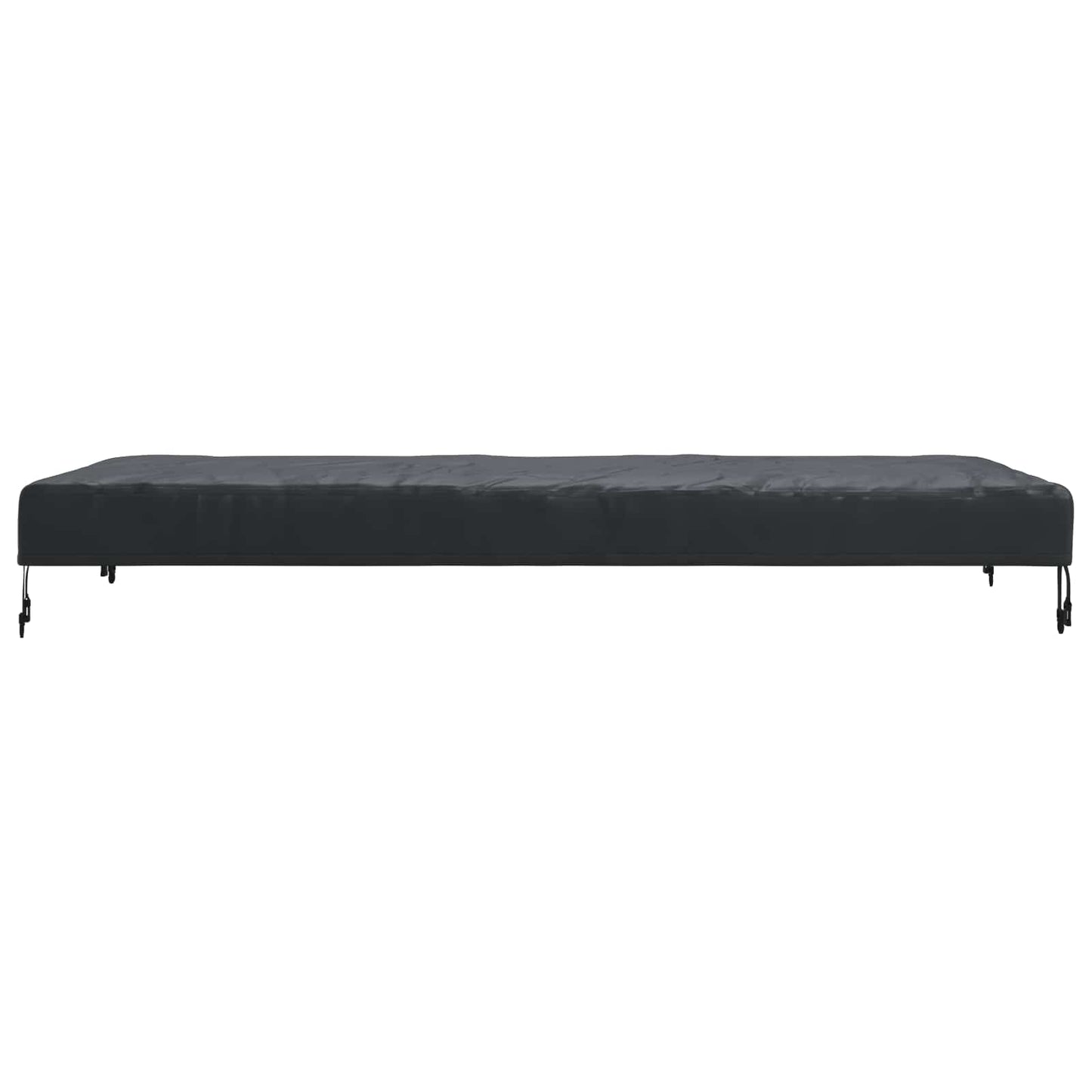 Borddække 182 x 92 x 15 cm Stof Rektangulær Vandtæt Sort