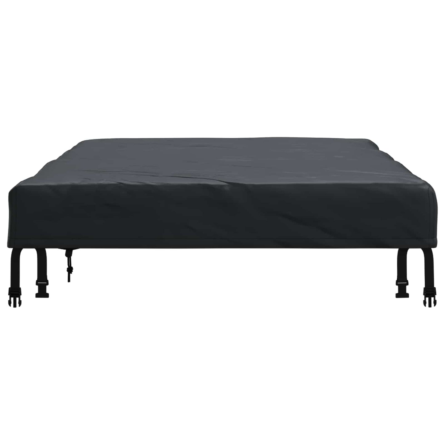 Borddække 182 x 92 x 15 cm Stof Rektangulær Vandtæt Sort