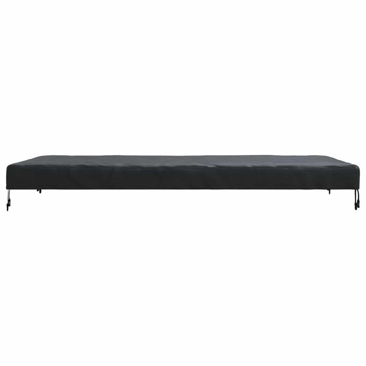 Borddække 202 x 102 x 15 cm Stof Rektangulær Vandtæt Sort
