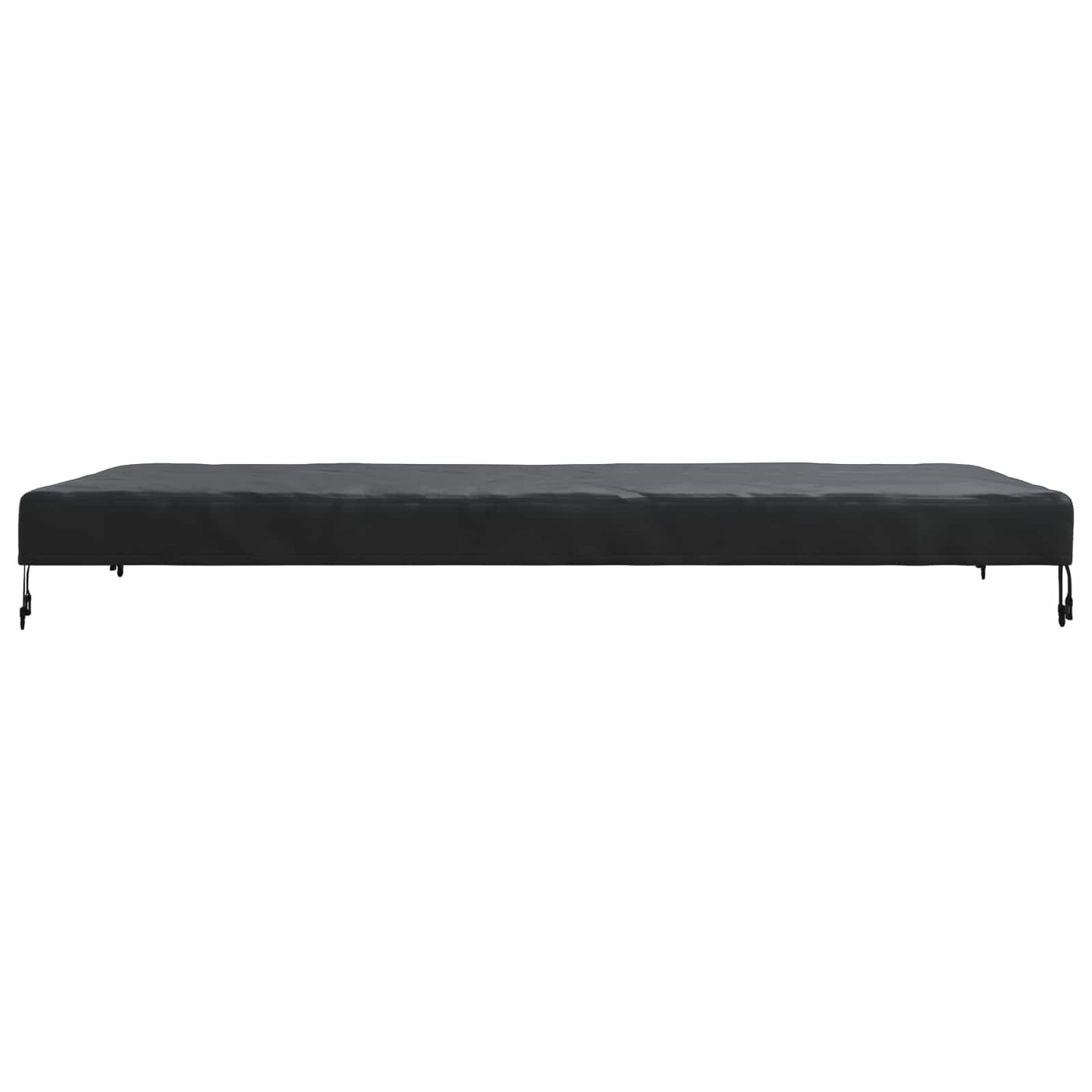 Borddække 202 x 102 x 15 cm Stof Rektangulær Vandtæt Sort