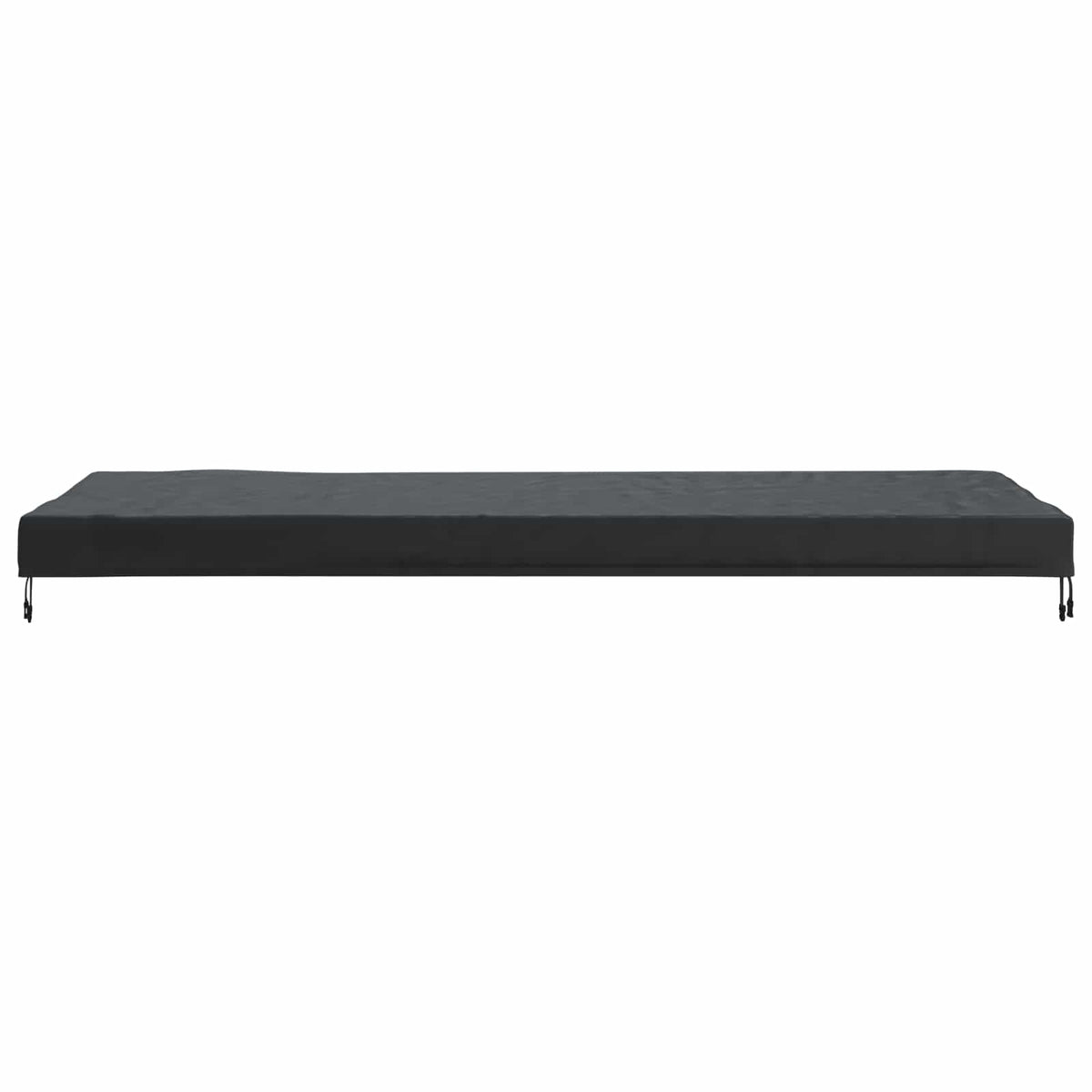Borddække 262 x 102 x 15 cm Stof Rektangulær Vandtæt Sort