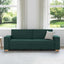 3-personers sofa Mørkegrøn 220 cm Stof