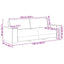 3-personers sofa Mørkegrøn 220 cm Stof
