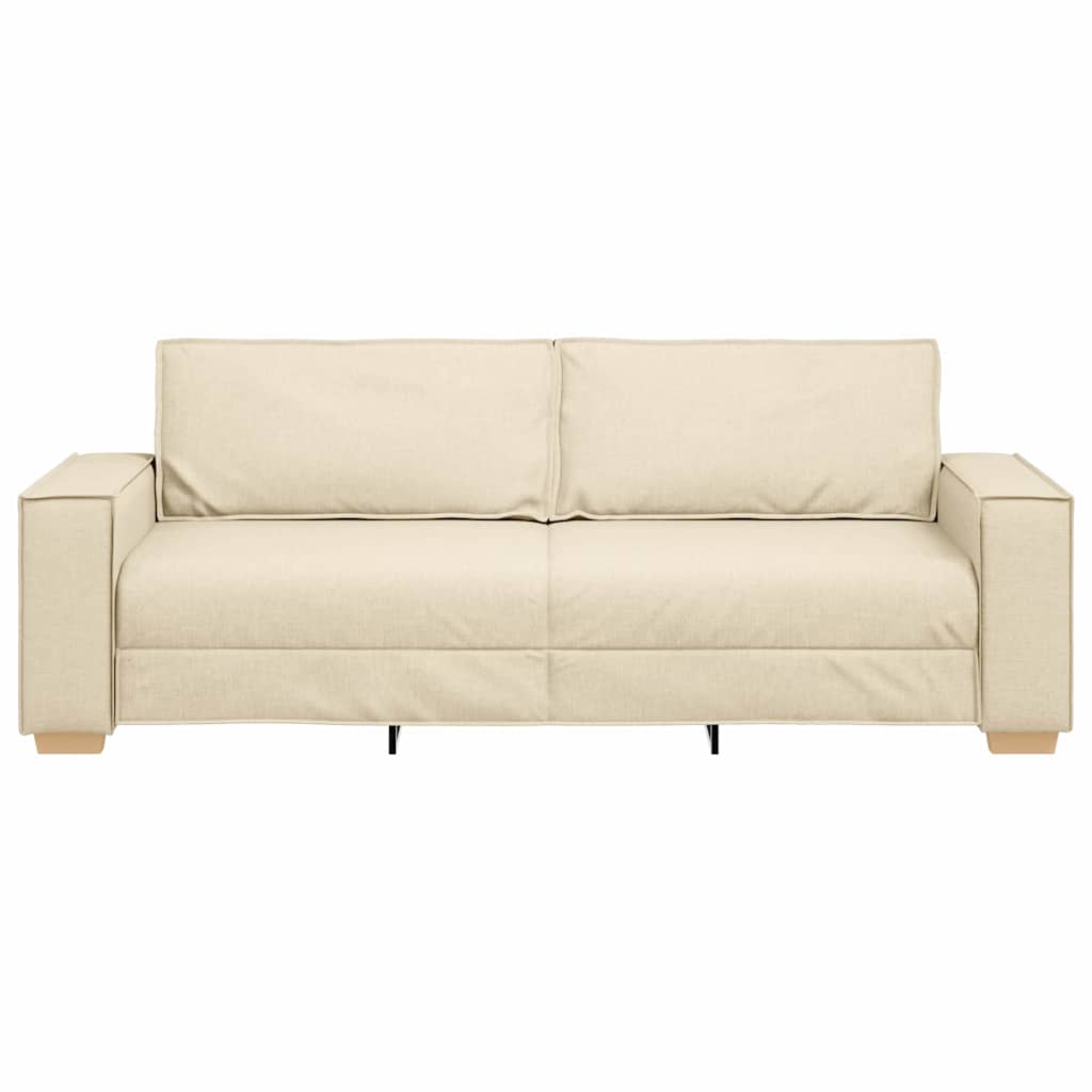 3-personers sofa Creme 220 cm Stof