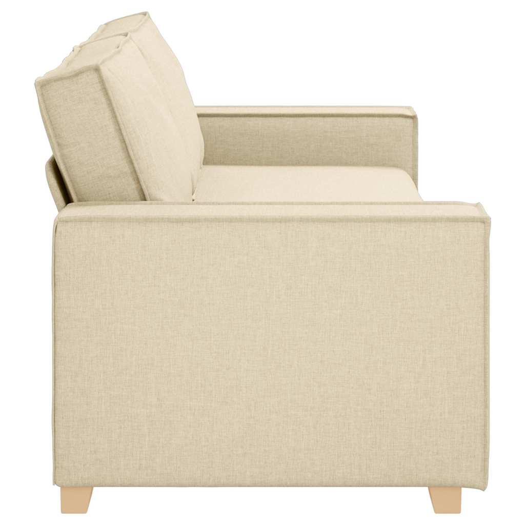 3-personers sofa Creme 220 cm Stof