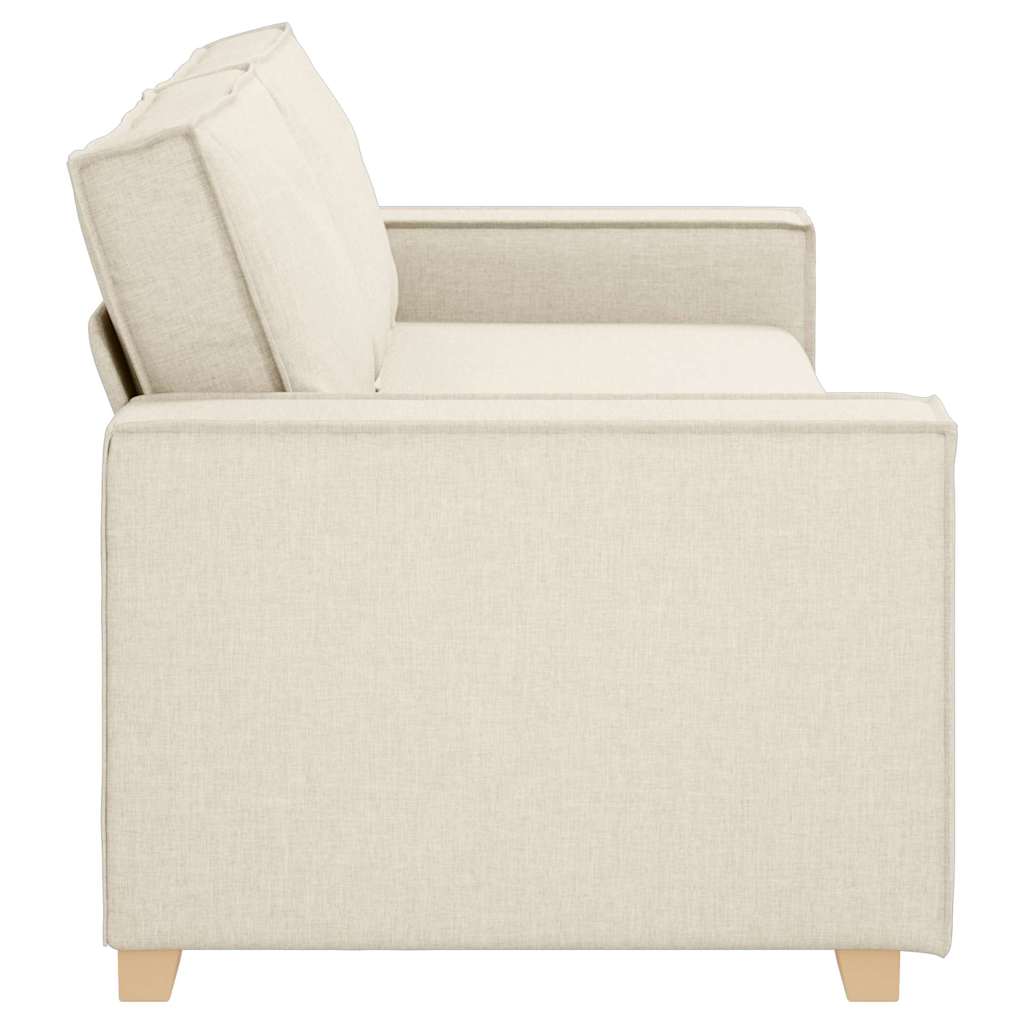 3-personers sofa Beige 220 cm Linned-blandet stof