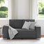 Tosæders sofa Grå 160 cm Faux læder