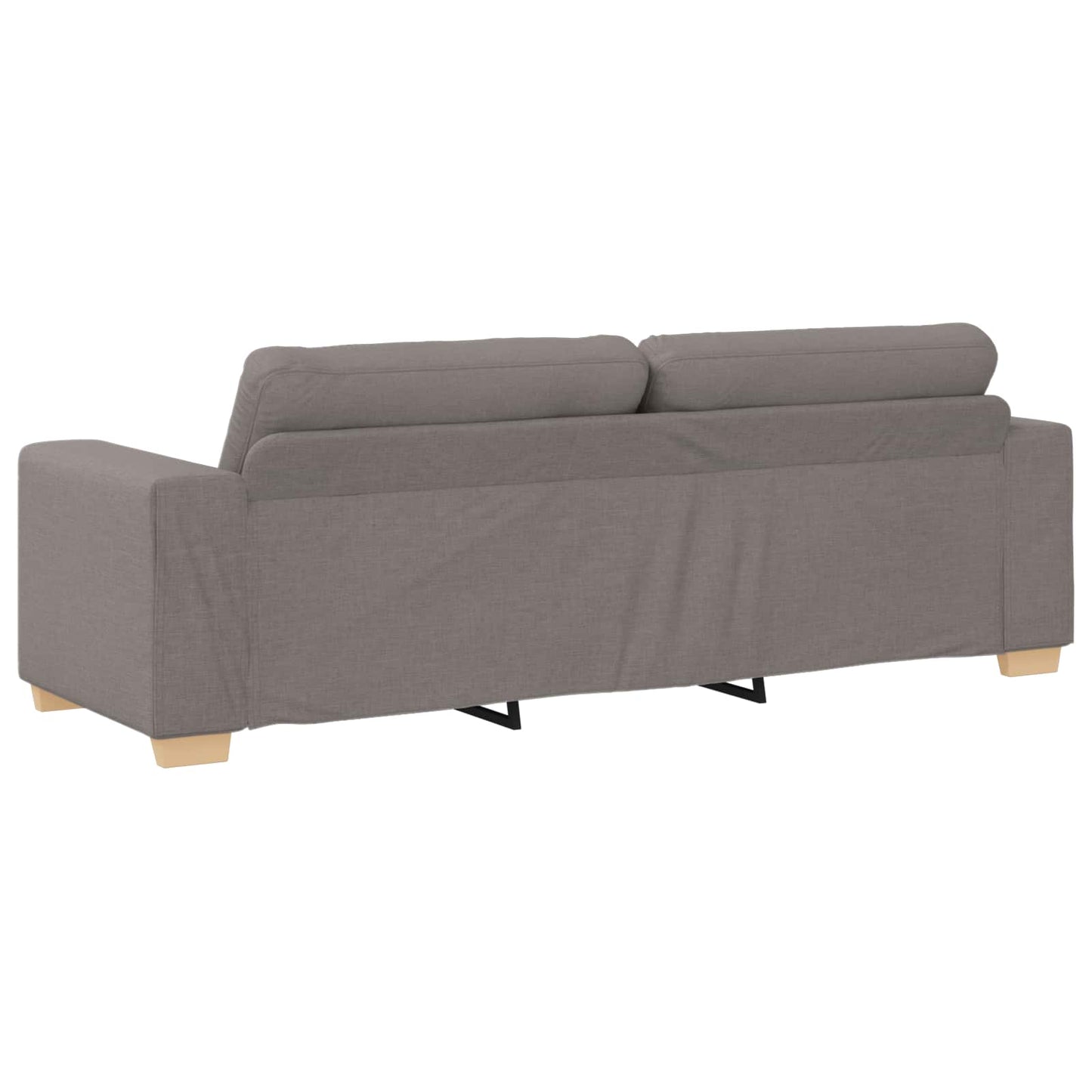 3-personers sofa Gråbrun 220 cm Stof