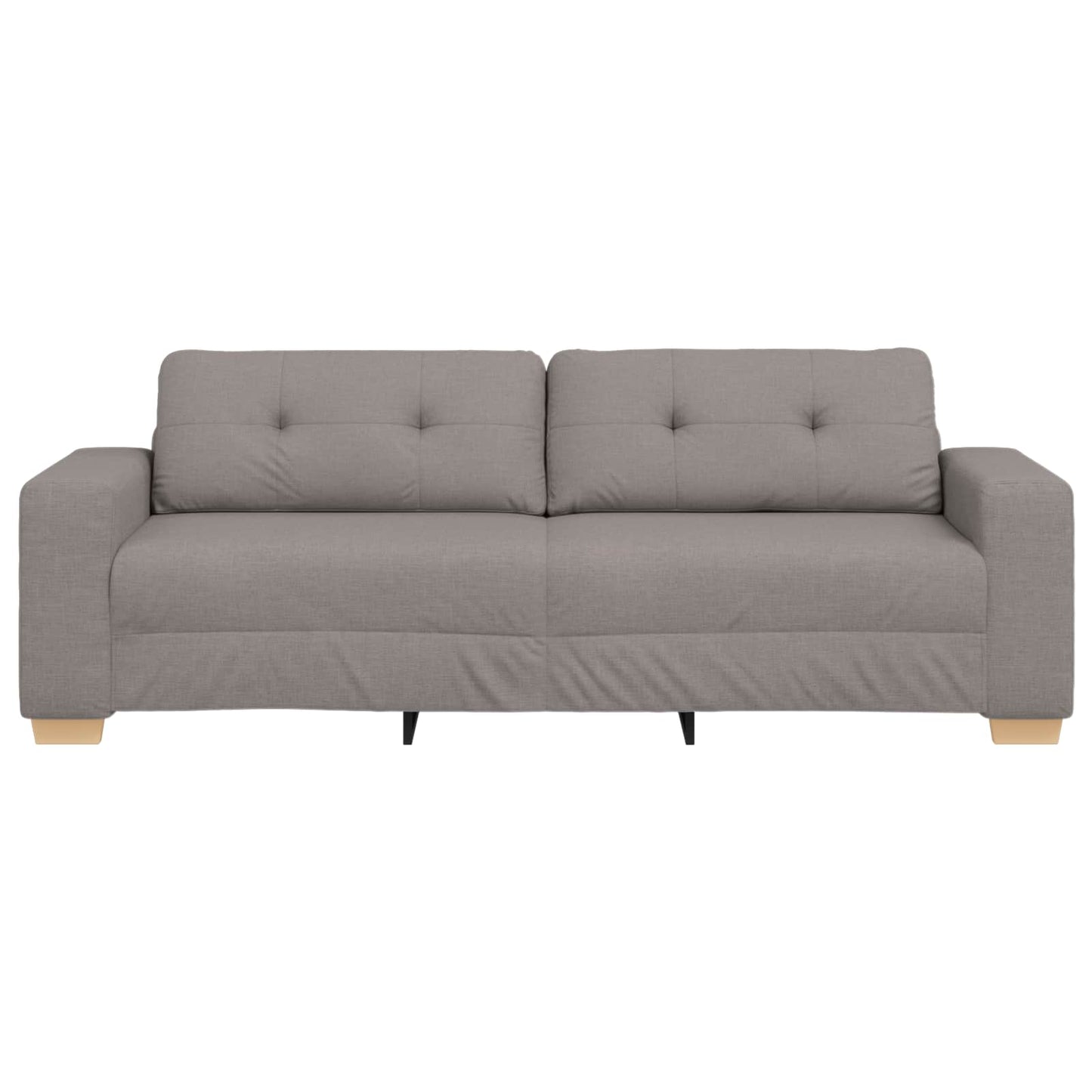 3-personers sofa Gråbrun 220 cm Stof