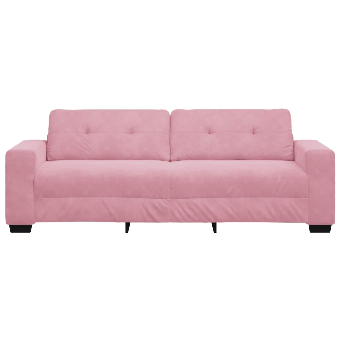 3-personers sofa Lyserød 220 cm Fløjl