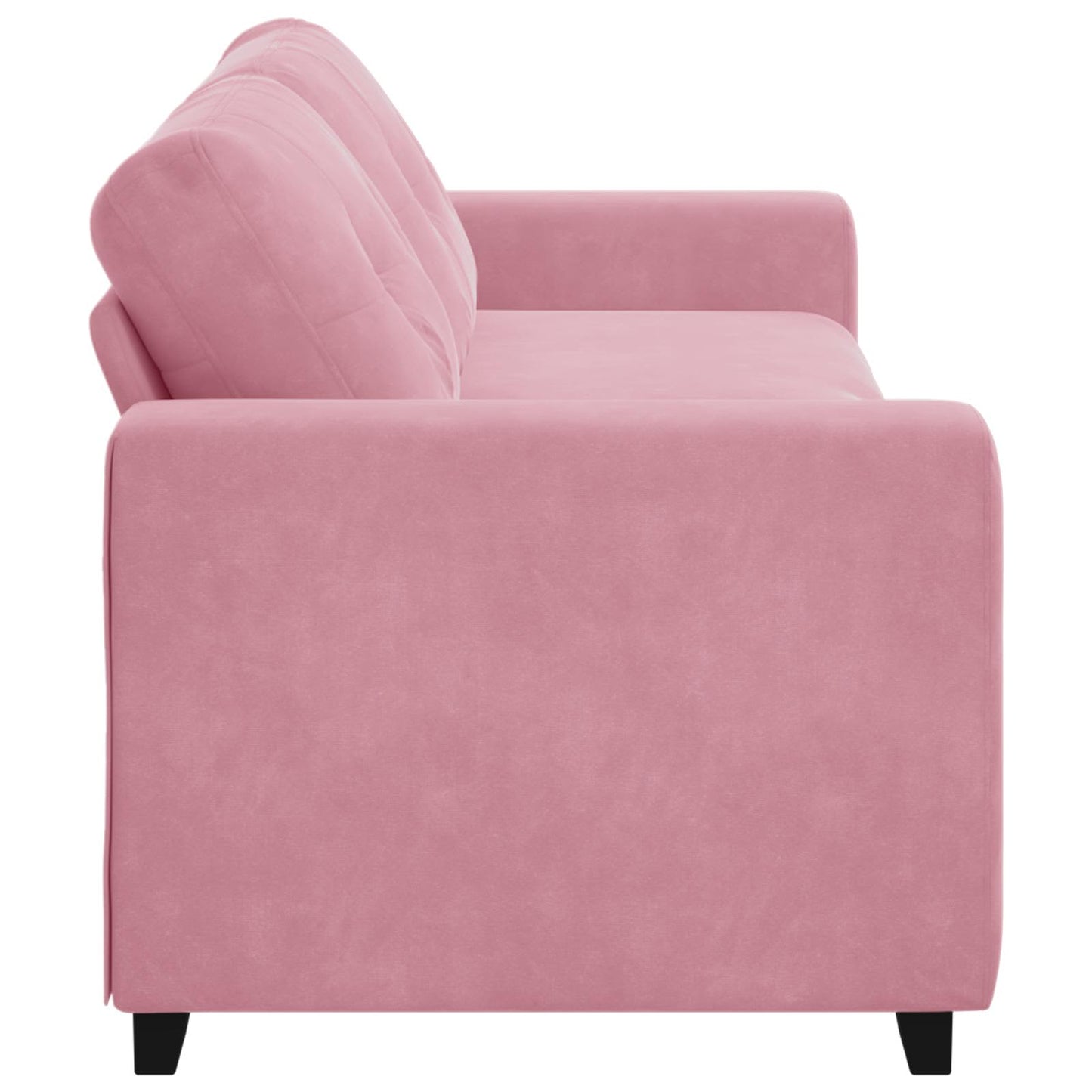 3-personers sofa Lyserød 220 cm Fløjl