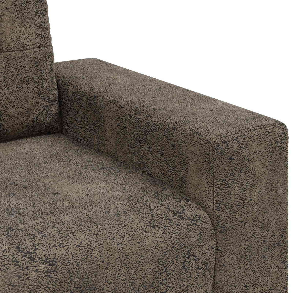 3-personers sofa Mørkegrå 220 cm Faux Suede Læder