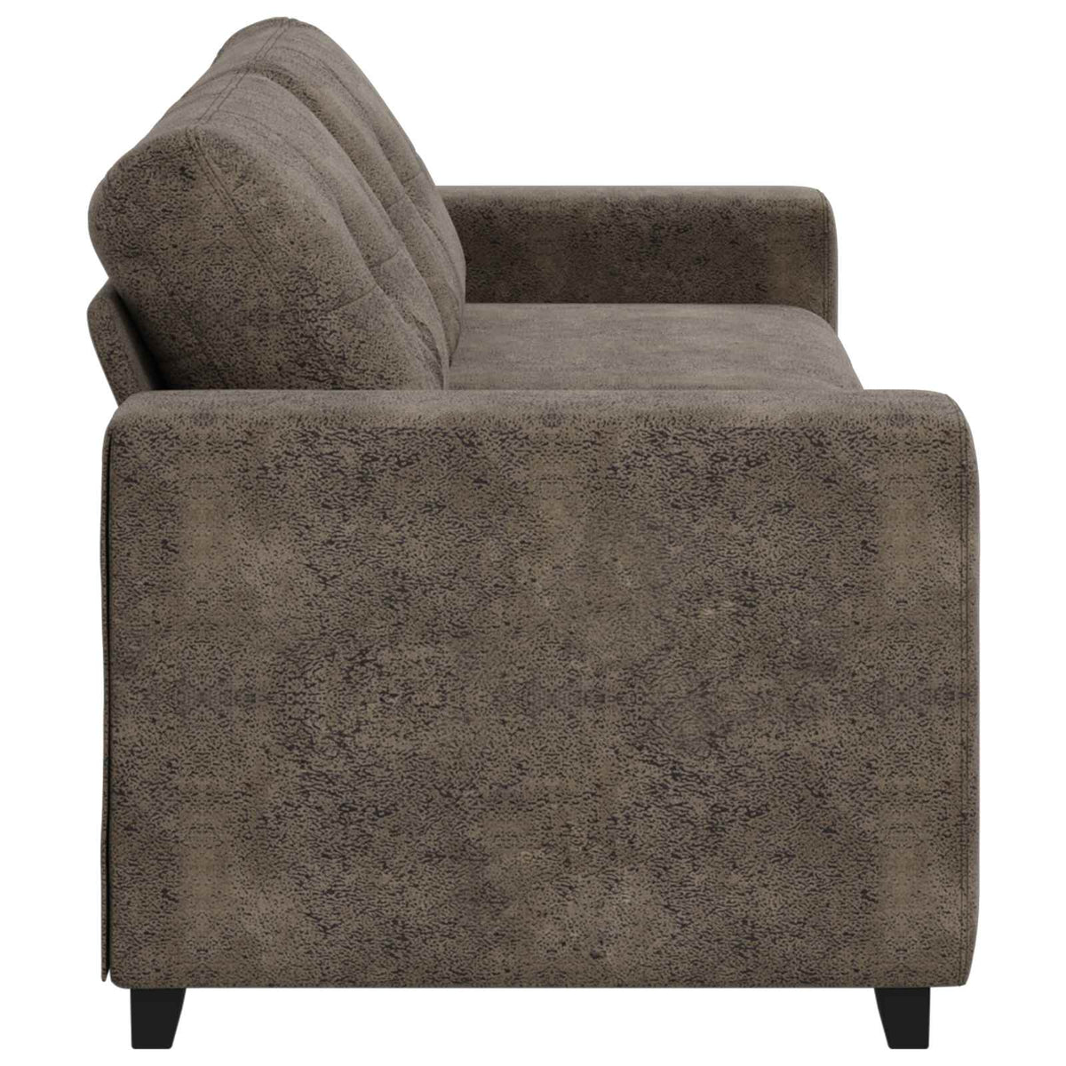 3-personers sofa Mørkegrå 220 cm Faux Suede Læder