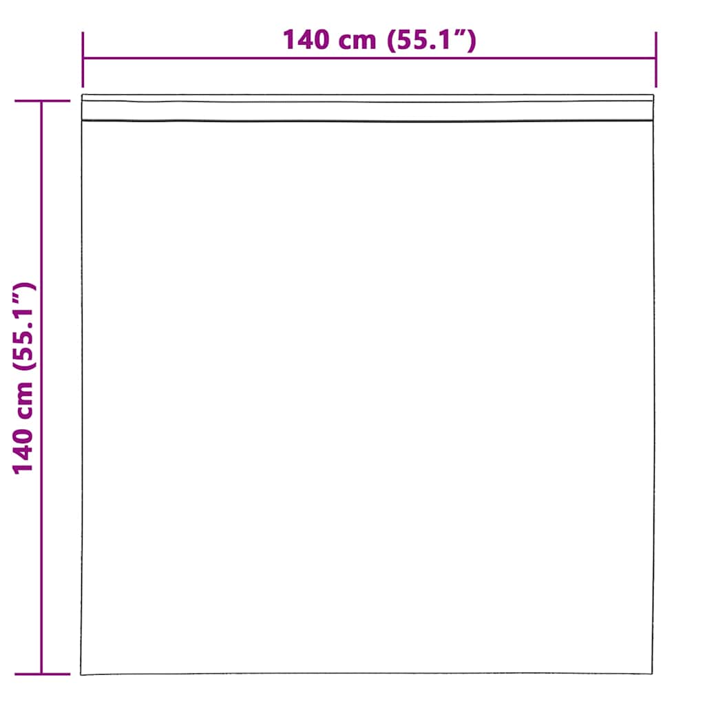 Gardiner 2 stk. Sort 140 x 140 cm Fløjl