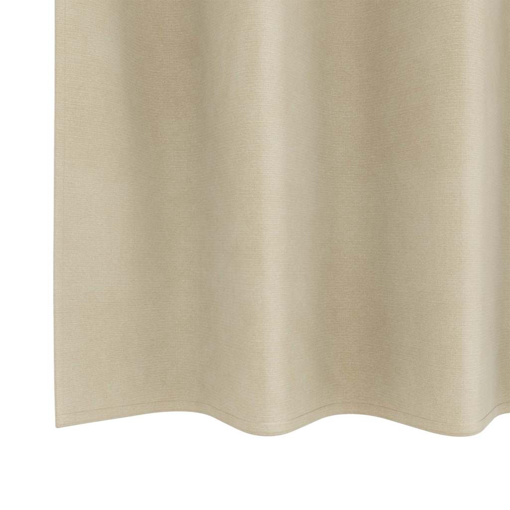 Gardiner 2 stk. Cremefarvet 140 x 140 cm Fløjl