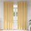 Mørklægningsgardiner med ringe 2 stk. Beige 245 x 140 cm
