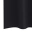 Mørklægningsgardiner med ringe 2 stk. Sort 260 x 140 cm