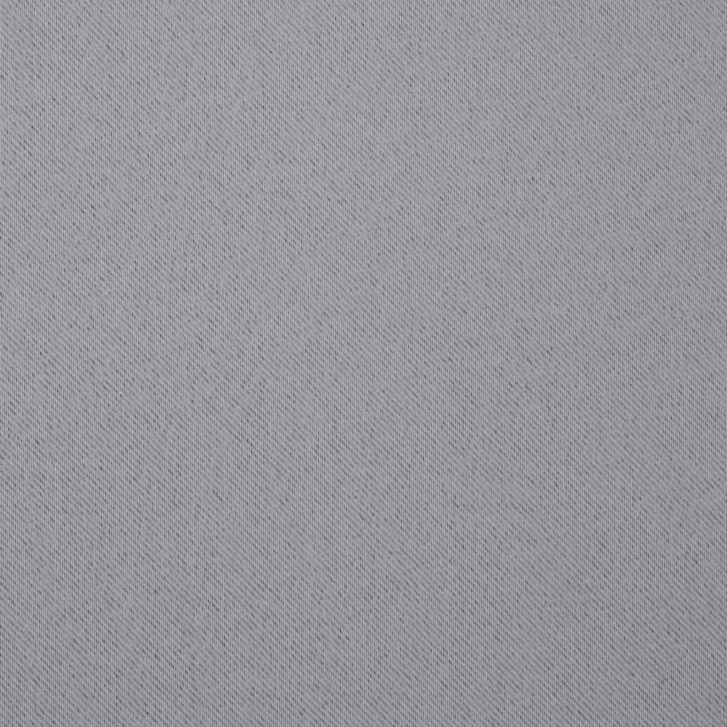 Mørklægningsgardiner med ringe 2 stk. Lysegrå 245 x 140 cm