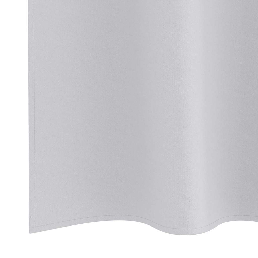 Mørklægningsgardiner med ringe 2 stk. Bleg Grå 175 x 140 cm