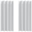 Mørklægningsgardiner med ringe 2 stk. Bleg Grå 260 x 140 cm