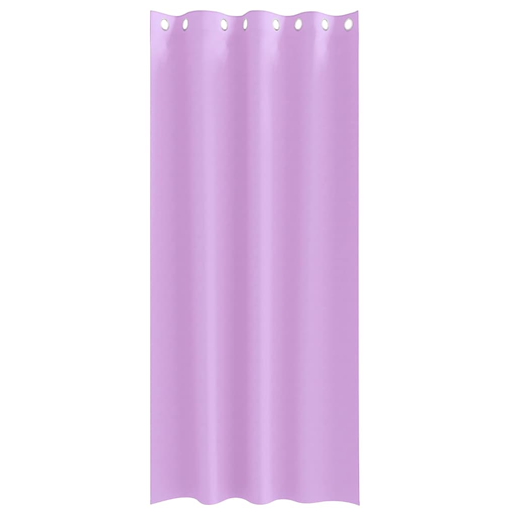 Mørklægningsgardiner med ringe 2 stk. Lilla 245 x 140 cm