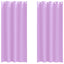 Mørklægningsgardiner med ringe 2 stk. Lilla 260 x 140 cm