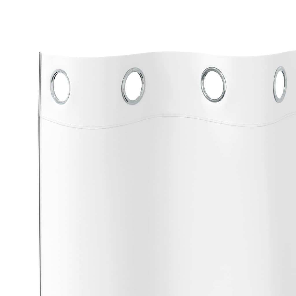 Mørklægningsgardiner med ringe 2 stk. Ren Hvid 245 x 140 cm