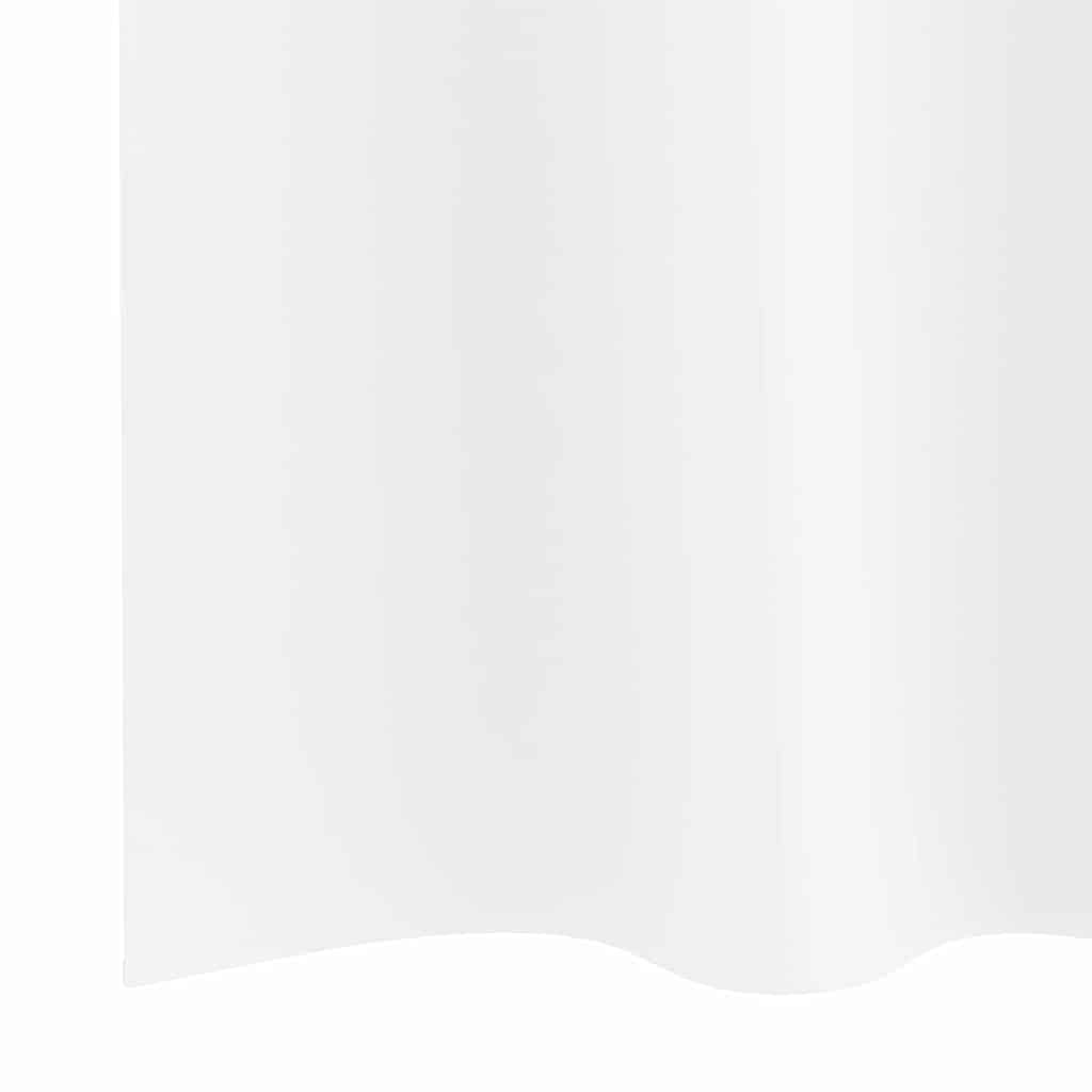 Mørklægningsgardiner med ringe 2 stk. Ren Hvid 245 x 140 cm