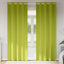Mørklægningsgardiner med ringe 2 stk. Grøn 260 x 140 cm
