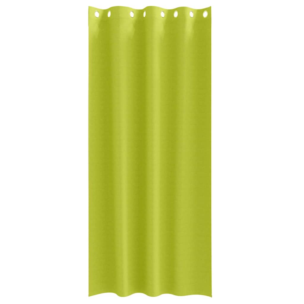 Mørklægningsgardiner med ringe 2 stk. Grøn 260 x 140 cm